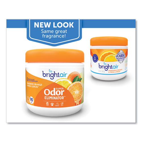 14oz BRIGHT Air Super Odor Eliminator, Mandarin Orange And Fresh Lemon, Jar