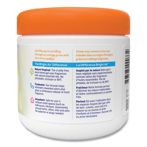 14oz BRIGHT Air Super Odor Eliminator, Mandarin Orange And Fresh Lemon, Jar