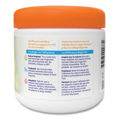 14oz BRIGHT Air Super Odor Eliminator, Mandarin Orange And Fresh Lemon, Jar