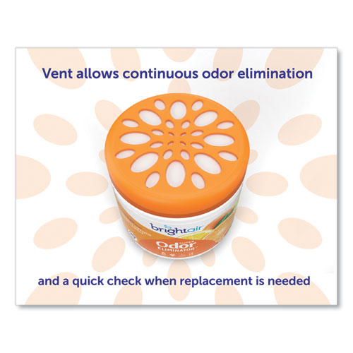 14oz BRIGHT Air Super Odor Eliminator, Mandarin Orange And Fresh Lemon, Jar