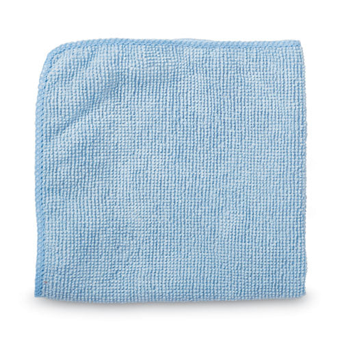16x16 RubbmdComm Microfiber Cleaning Cloths, Blue, 24/pk