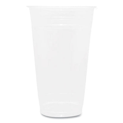 24oz Karat PET Plastic Cups, Clear, 600/ct