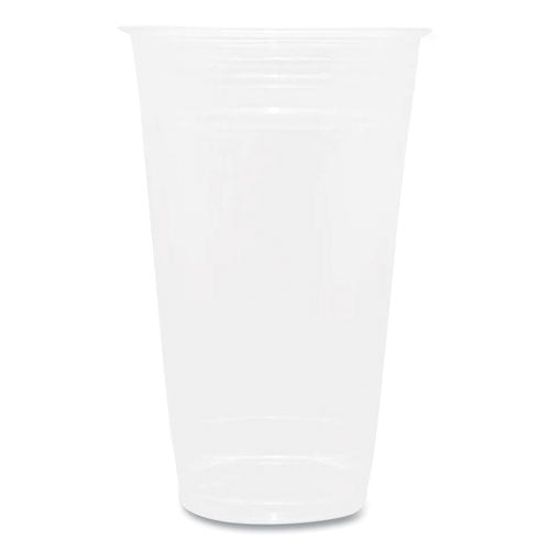 24oz Karat PET Plastic Cups, Clear, 600/ct