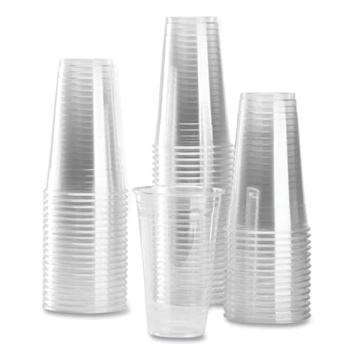 24oz Karat PET Plastic Cups, Clear, 600/ct