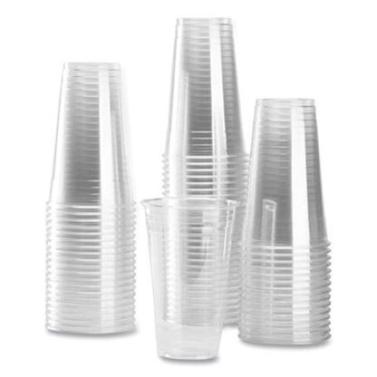 24oz Karat PET Plastic Cups, Clear, 600/ct