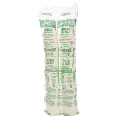 3.25oz Solo Polystyrene Portion Cups, Translucent, 2500/cs