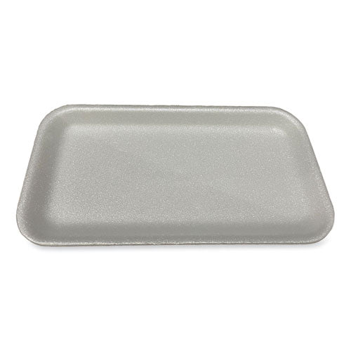 8.5x4.69x0.64 GEN Meat Trays, #17S, White, 500/ct