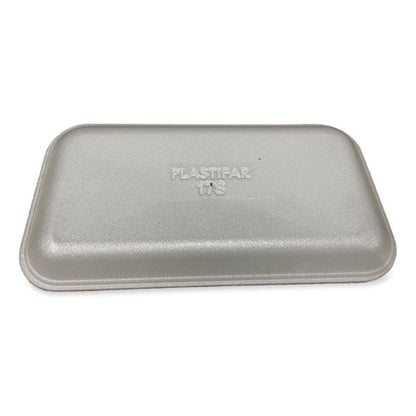 8.5x4.69x0.64 GEN Meat Trays, #17S, White, 500/ct