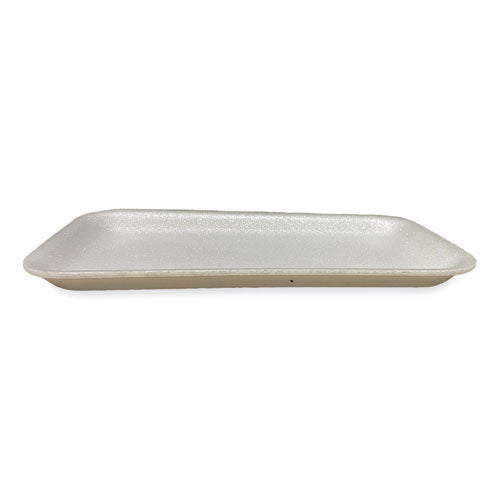 8.5x4.69x0.64 GEN Meat Trays, #17S, White, 500/ct