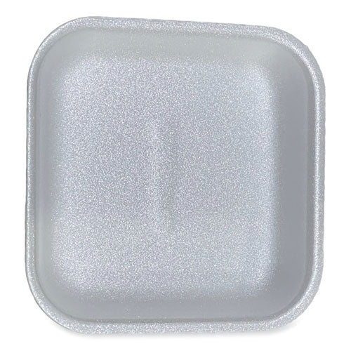 5.38x5.38x1.07 GEN Meat Trays, #1, White, 500/ct