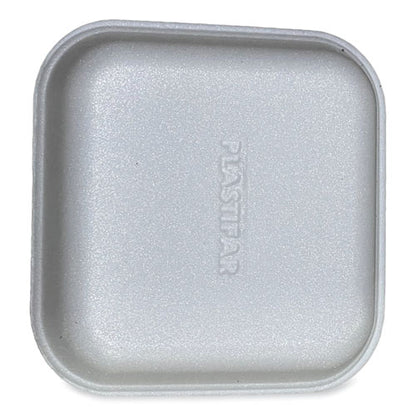 5.38x5.38x1.07 GEN Meat Trays, #1, White, 500/ct