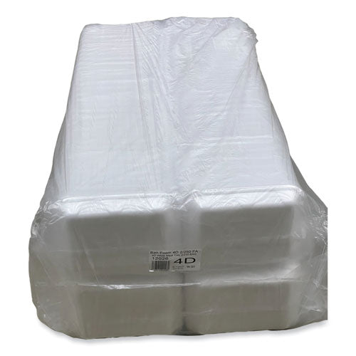 #4D Meat Trays 9.47x7.12x1.32, White, 500/cs