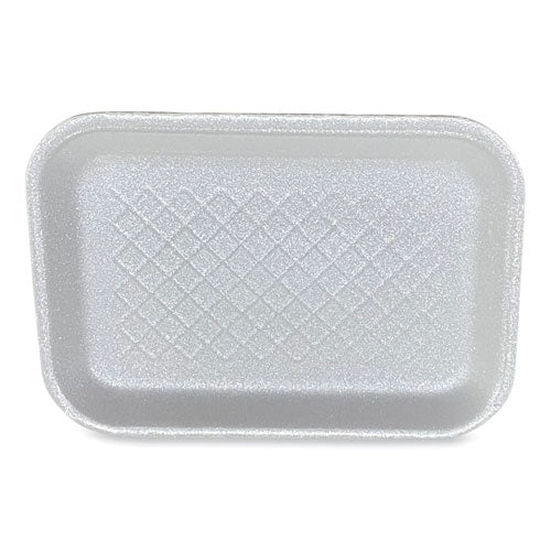 GEN Meat Trays, #2S, 8.5" x 6" x 0.7", White, 500/Carton