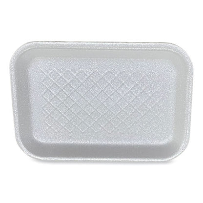 GEN Meat Trays, #2S, 8.5" x 6" x 0.7", White, 500/Carton