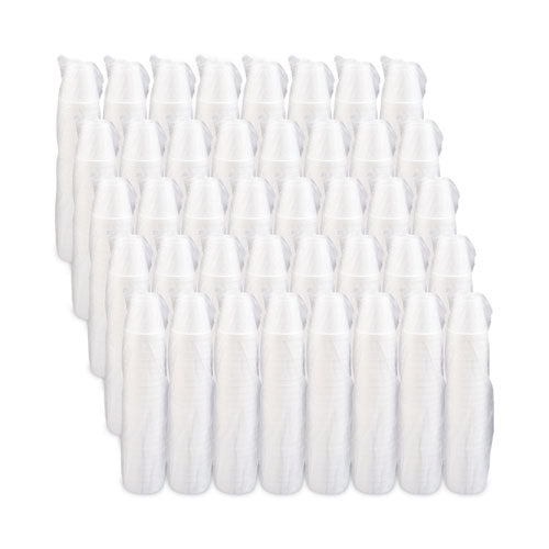 8oz 8J8 Dart Foam Drink Cups, White, 1000/cs