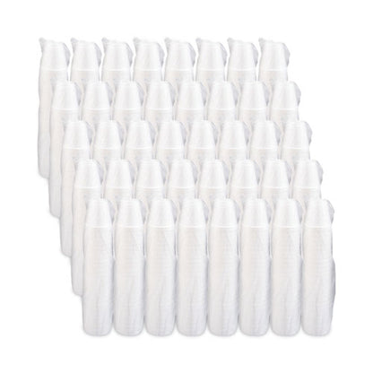 8oz 8J8 Dart Foam Drink Cups, White, 1000/cs