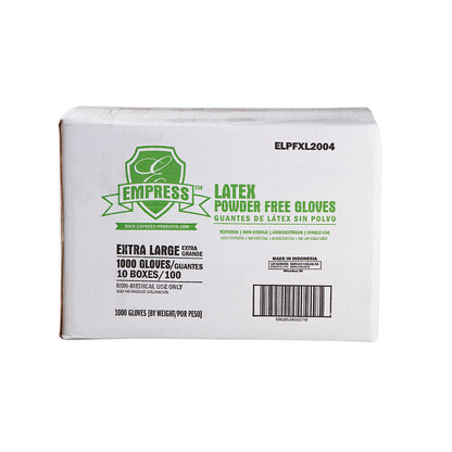 Empress Latex Glove Powder Free Extra Large 10 / 100 cs