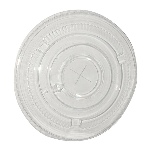 32oz Flat Straw Slot Lid Fits PET Cups, Empress, 500/cs