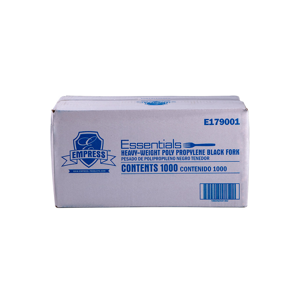 Heavy Weight Fork Polypro Black Dense Pack Empress, 1000/cs