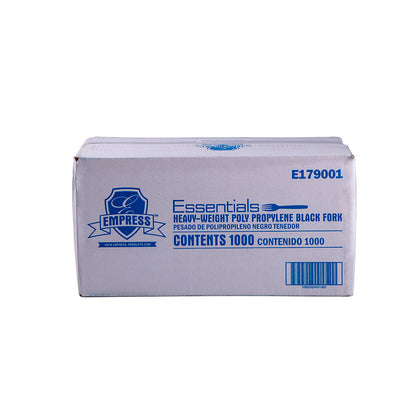 Heavy Weight Fork Polypro Black Dense Pack Empress, 1000/cs