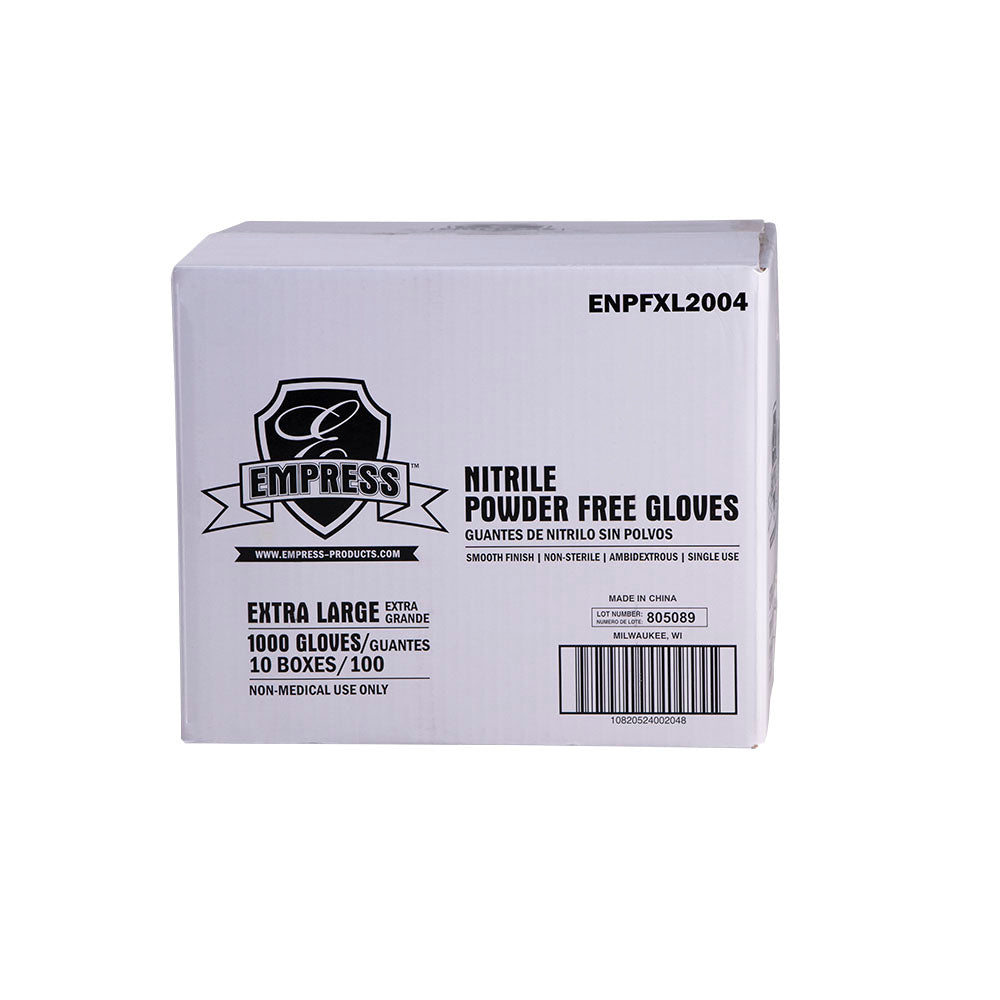 X-Large Nitrile Glove Blue Empress Powder Free 1000/cs