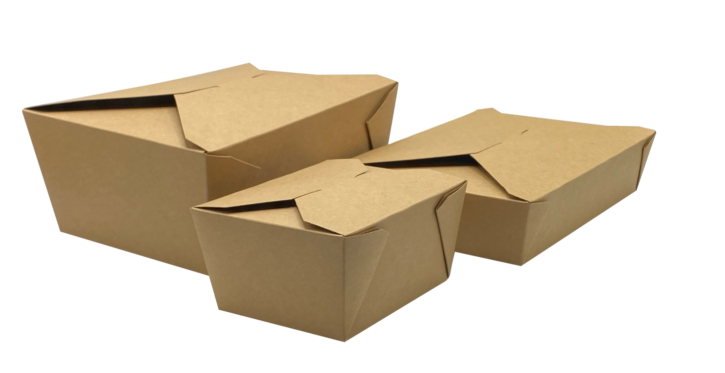 #3 Kraft Folded Takeout Box 7.75x5.5x2.5 Empress 200/cs