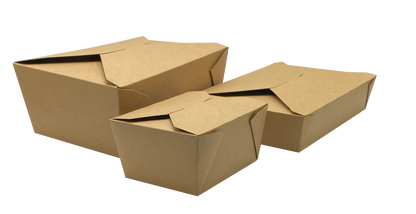 #3 Kraft Folded Takeout Box 7.75x5.5x2.5 Empress 200/cs