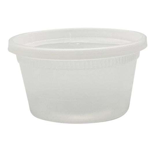 12oz Heavy Duty Deli Containers, Empress, Clear, Combo Pack 240/cs