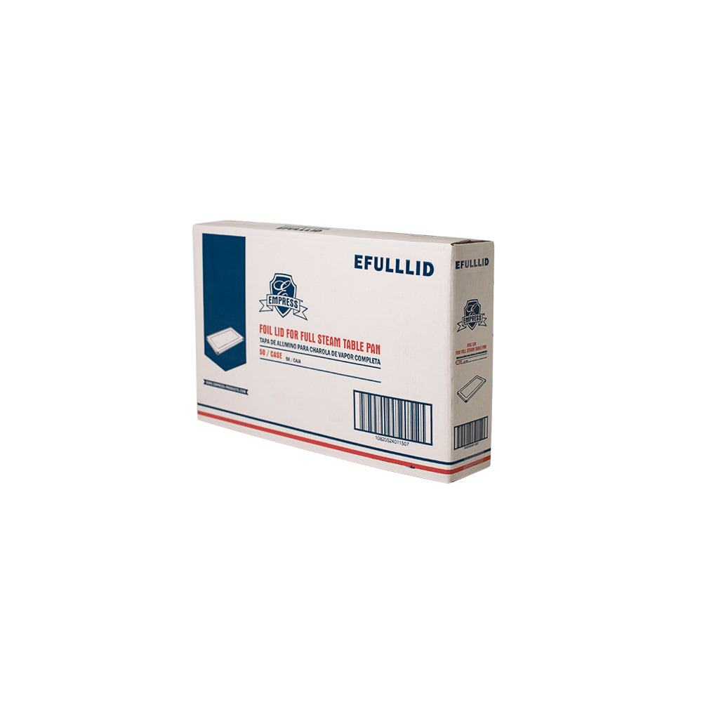 20.63x12.76x0.28 Full size Table Pan Foil Lids, Empress, 50/cs