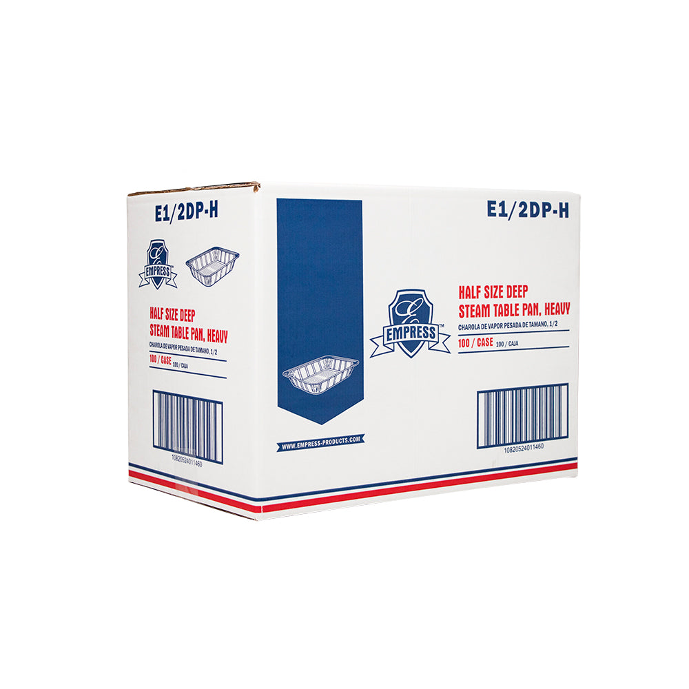 1/2 Size Deep Steam Table Pan Heavy Duty 12.8x10.43x2.48 100/cs