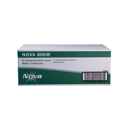 8x800 Hardwound Roll Towel White Nova 6/cs