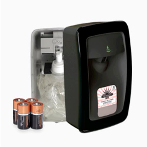 Performance Plus No Touch M-Fit Soap Dispenser Black with Black Trim Automatic 1 PK