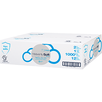 9x1000 Sofidel Heavenly Soft Jumbo Tissue 2ply, 12/cs