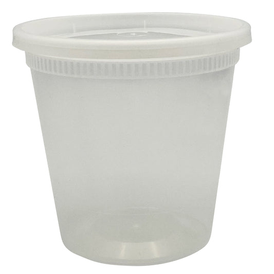 24oz Heavy Duty Deli Containers Clear Combo Pack Empress 240/cs