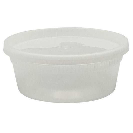 8oz Empress Heavy Duty Deli Containers, Clear, Combo Pack 240/cs