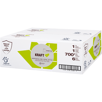 7.6x700 Sofidel Confidence Hardwound Towel Natural 6/cs