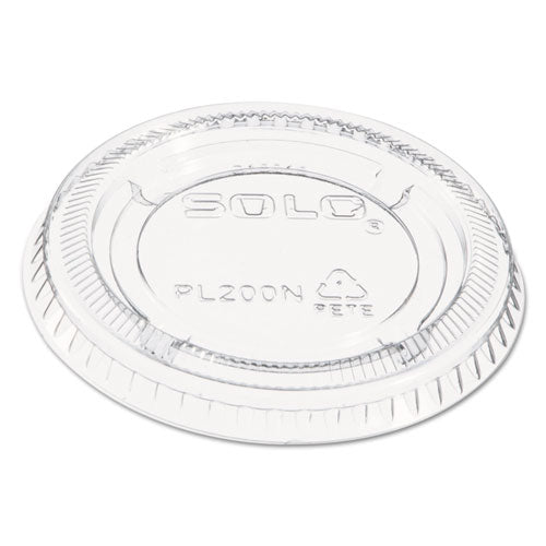 1.5-2.5oz Portion Cup Lids Solo Pet, Clear, 2,500/cs