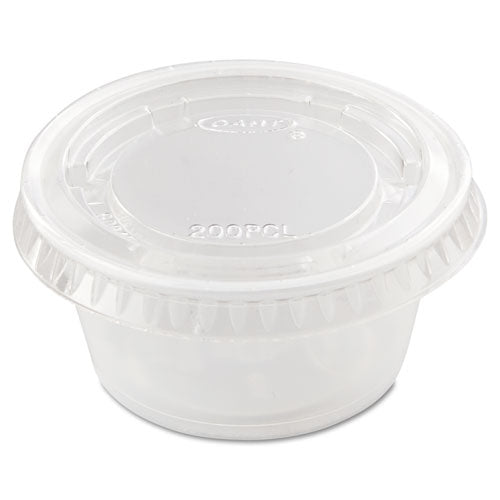 1.5-2.5oz Portion Cup Lids Solo Pet, Clear, 2,500/cs