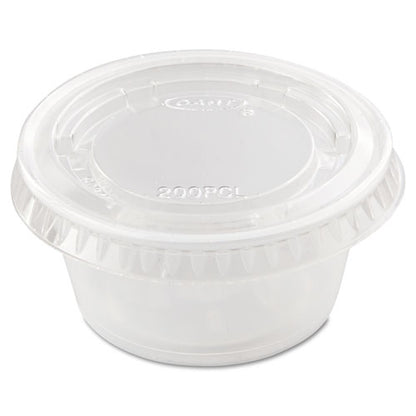 1.5-2.5oz Portion Cup Lids Solo Pet, Clear, 2,500/cs