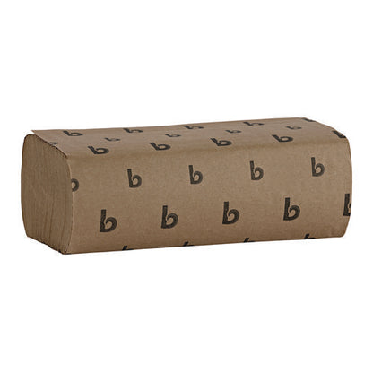 9x9.45 Multifold Paper Towels, 1-Ply, Natural, Boardwalk, 4000/cs