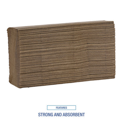 9x9.45 Multifold Paper Towels, 1-Ply, Natural, Boardwalk, 4000/cs