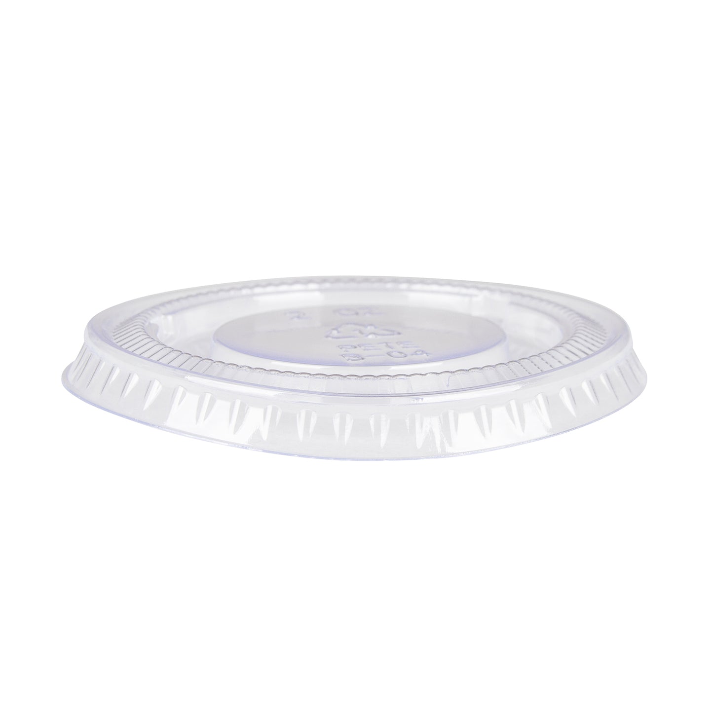 2oz Prime Source PET Portion Cup Lid, Clear, 2500/cs