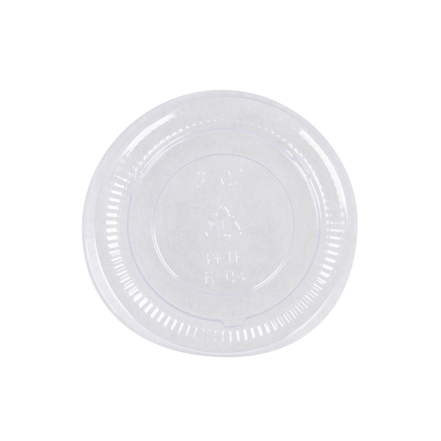2oz Prime Source PET Portion Cup Lid, Clear, 2500/cs