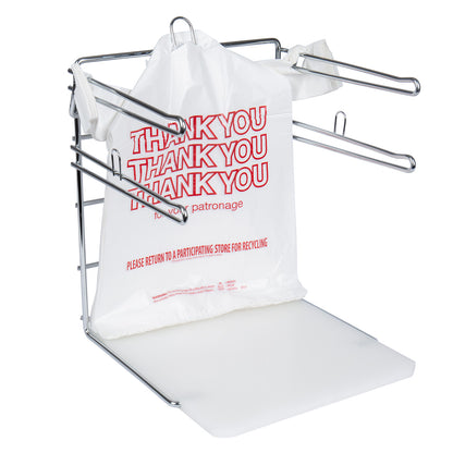 11.5x6.5x21 12 Mic, Thank You T-Sack, White/Red, 1000/cs