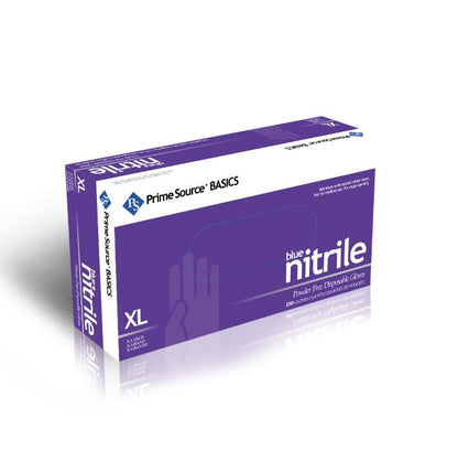 X-Large Blue Nitrile Gloves Basic Powder Free 1000/cs