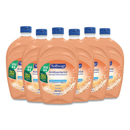50oz Softsoap Antibacterial Liquid Hand Soap Refill, Fresh Scent, Orange, 1 PK