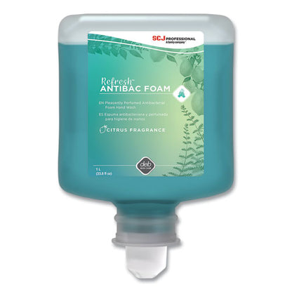 SC Johnson Refresh Foaming AntiBac Hand Soap Manual Cartridge Refill, Citrus Scent, 1 L, 6/cs