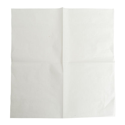 9x9 Hawthorn Premium Beverage Napkin 1-Ply, White, 1/CS/400