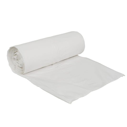 24x32 0.45 mil, LDPE 12-16 Gal Can Liner Roll, White, 500/cs