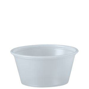 Dart 2oz Polystyrene Portion Cups, Translucent, 2500/cs